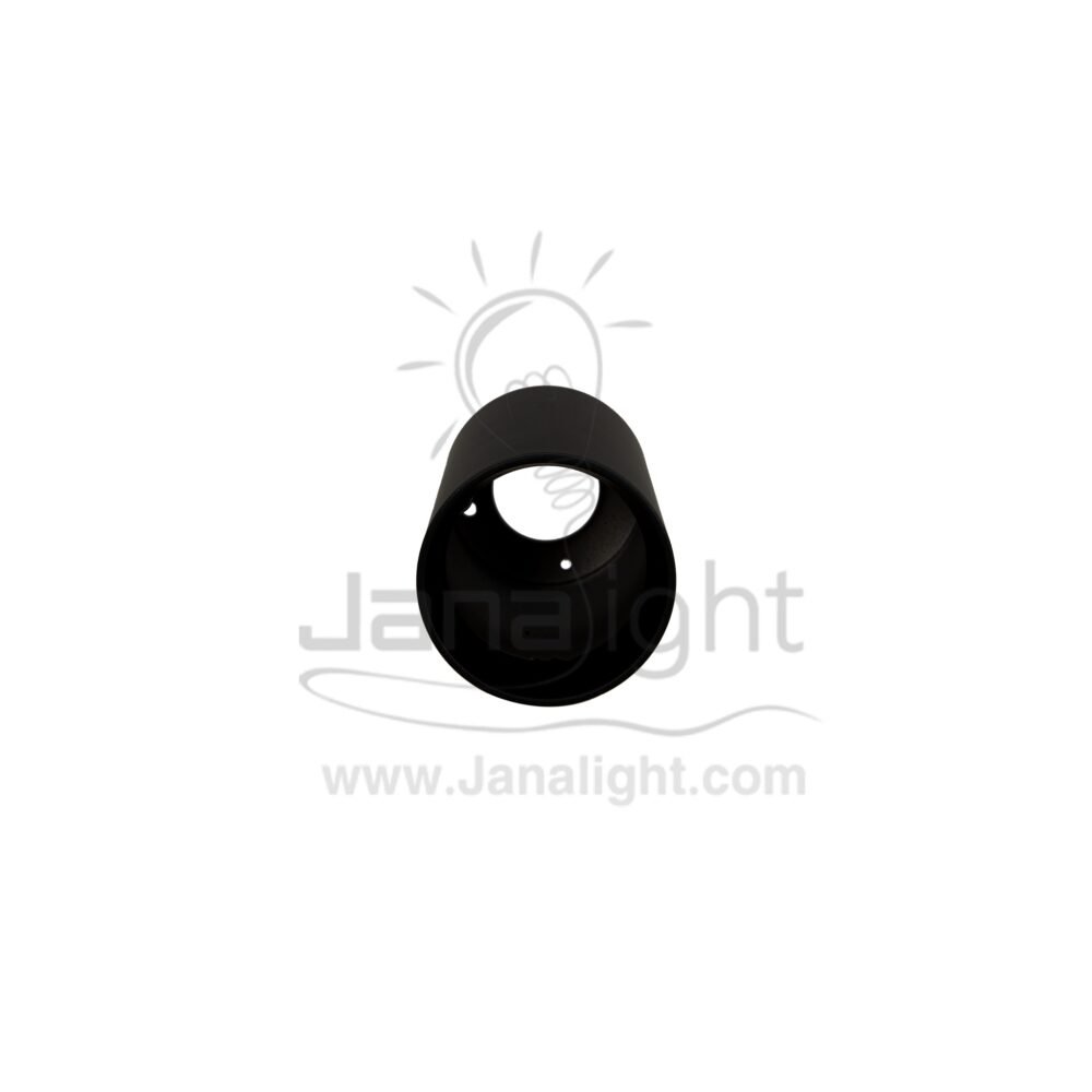 فريم سبوت سلندر مدور اسود فارغ رفيع 11سم ب6سم D55110A BK cylinder downlight frame black 11cm/6cm